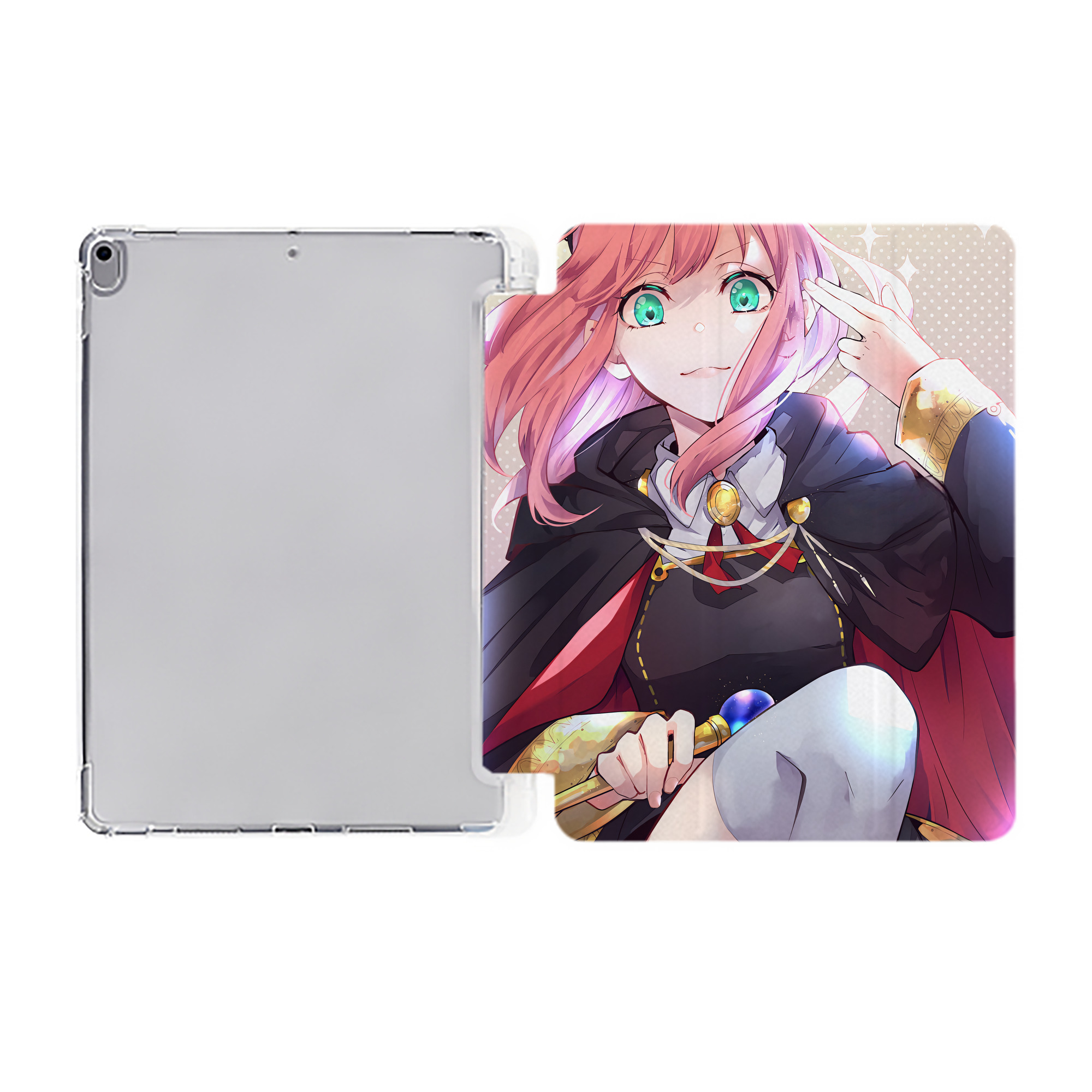 （画像用） SPY×FAMILY间谍家家酒 IPad ケース ペン収納付き 三つ折りスタンド PUレザー×シリコン 対応機種9.5/10.5/10.9インチ